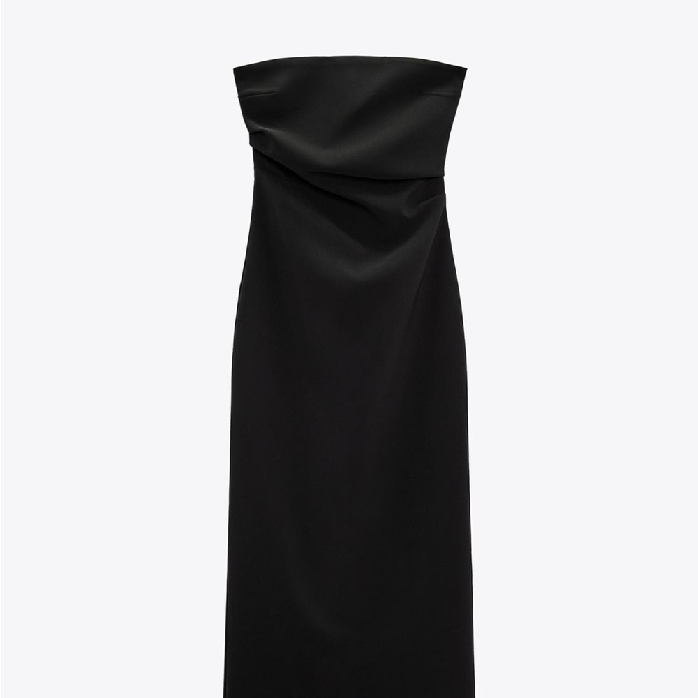 Zara Black Strapless Dress